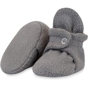Zutano cozy fleece baby booties - 12 mos